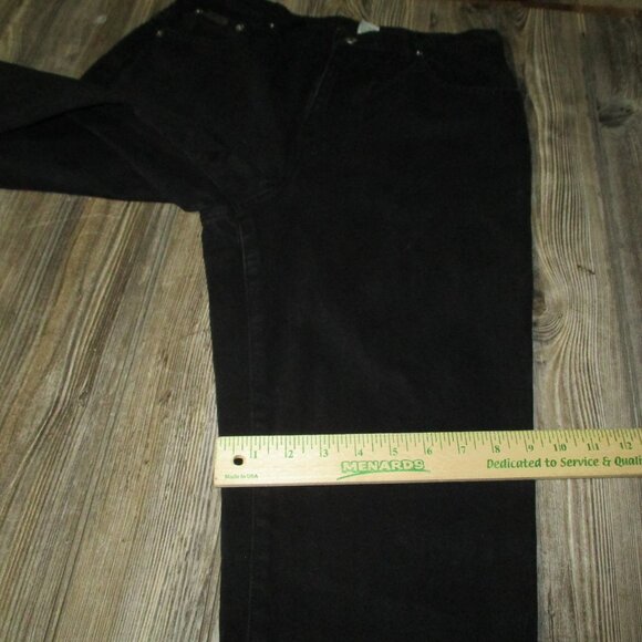 Vintage Women CK Calvin Klein Black Jeans High Rise Size 8 Msre 28x28 - Picture 10 of 13